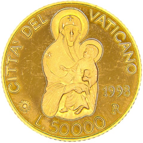 50000 Lire 1998 - Giovanni Paolo II - Città del Vaticano