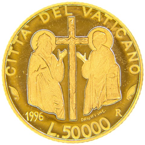 50000 Lire 1996 - Giovanni Paolo II - Città del Vaticano