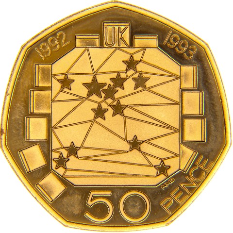 50 Pence 1992 - Elisabetta II - Regno Unito