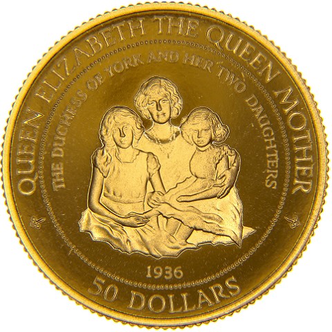 50 Dollari 1995 - Elisabetta II - Isole Cook