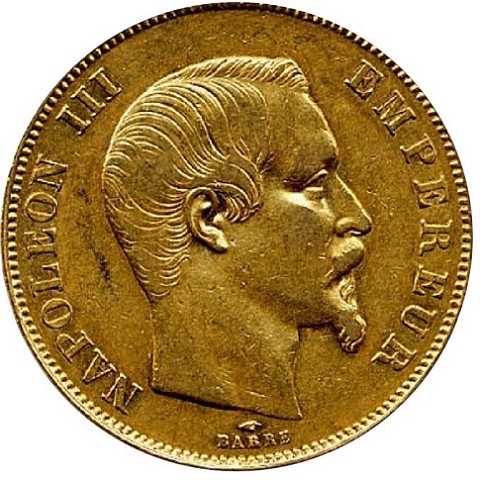 50 Franchi 1855-1860 - Napoleone III - Francia