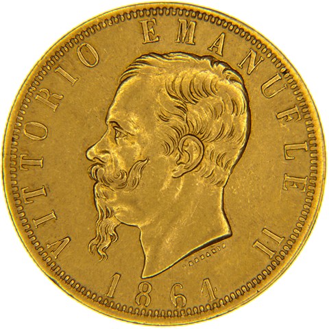 100 Lire 1864-1878 - Vittorio Emanuele II - Regno d’Italia