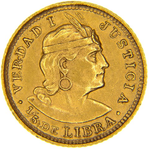 1/5 Libra 1906-1969 - Perù