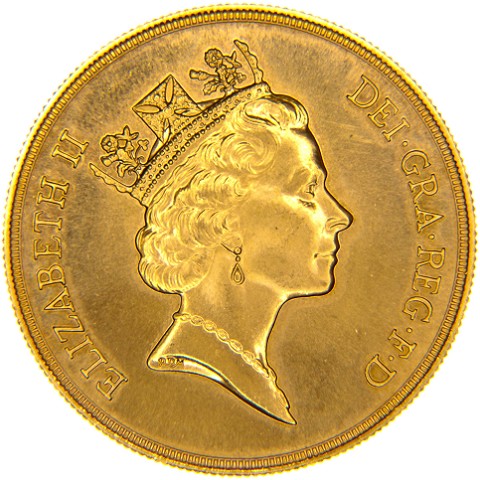 5 Sterline 1985-1997 - Elisabetta II - Regno Unito