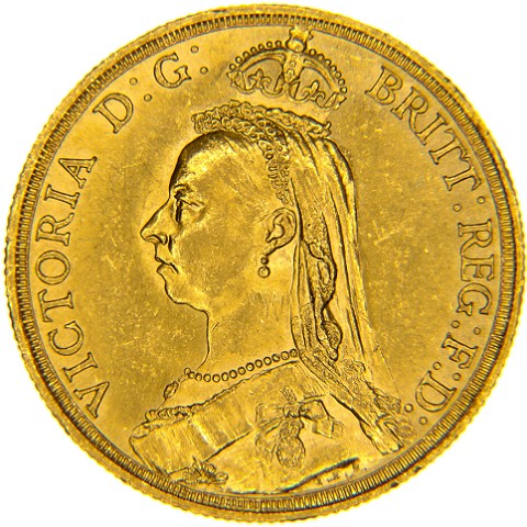 2 Sterline 1887 - Regina Vittoria Giubileo - Regno Unito