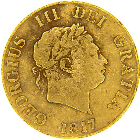 1/2 Sterlina 1817-1820 - Giorgio III - Regno Unito