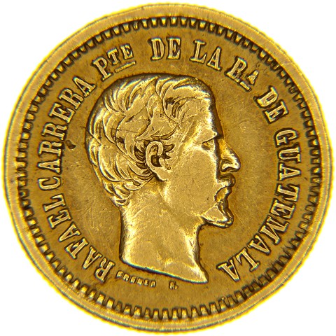 2 Pesos 1859 - Guatemala