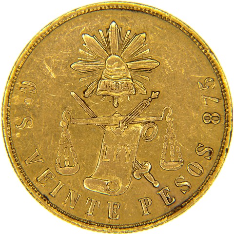 20 Pesos 1870-1905 - Messico