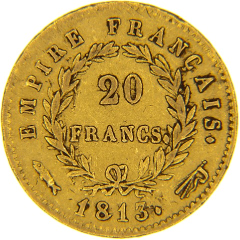 20 Franchi 1813 - Napoleone I - Olanda