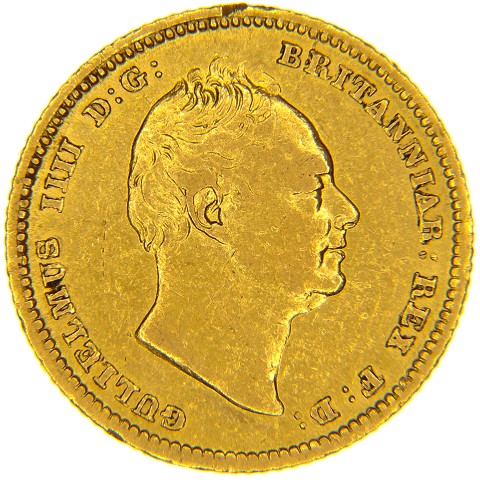 1/2 Sterlina 1834-1837 - Guglielmo IV - Regno Unito