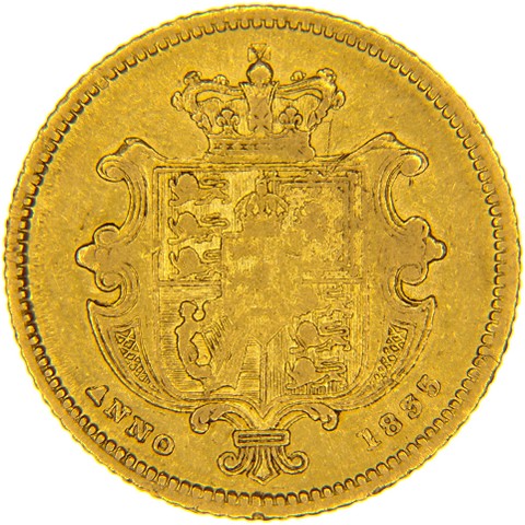1/2 Sterlina 1834-1837 - Guglielmo IV - Regno Unito