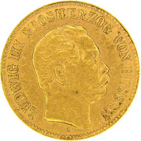 5 Marchi 1877 - Ludovico III - Germania - Hessen