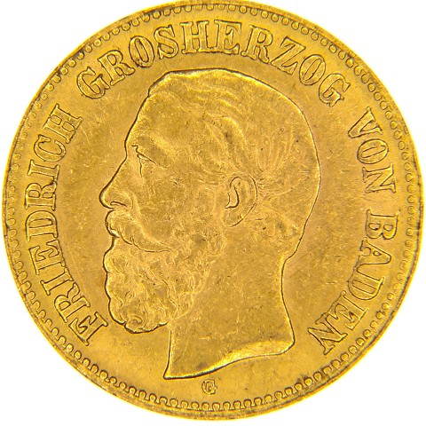 5 Marchi 1877 - Federico I - Germania - Baden