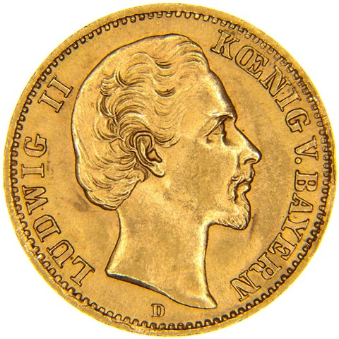 10 Marchi 1872-1873 - Ludovico II - Germania - Baviera