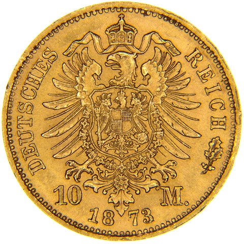 10 Marchi 1872-1873 - Ludovico II - Germania - Baviera