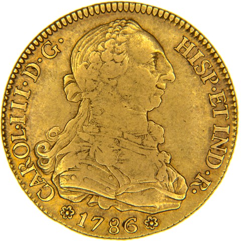 8 Escudos 1786-1788 - Carlo III - Spagna