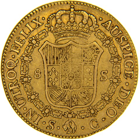 8 Escudos 1786-1788 - Carlo III - Spagna