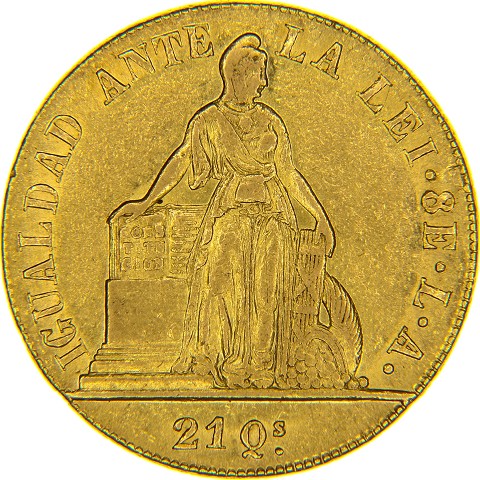 8 Escudos 1846-1851 - Cile