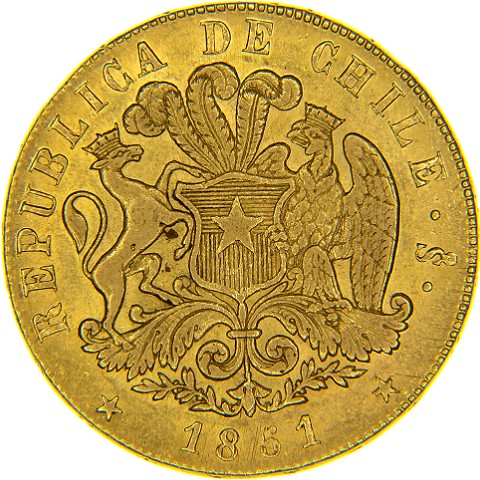 8 Escudos 1846-1851 - Cile