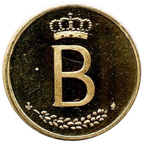 20 Franchi 1976 - Baldovino I - Scritte in francese - Belgio