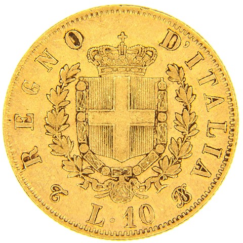 10 Lire 1865 - Vittorio Emanuele II - Regno d’Italia