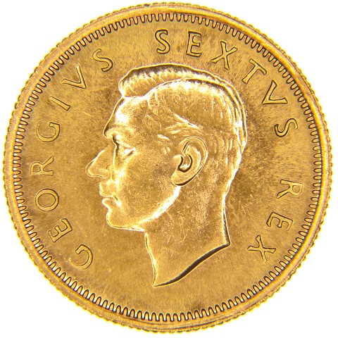 1/2 Pound 1952 - Giorgio VI - Sud Africa