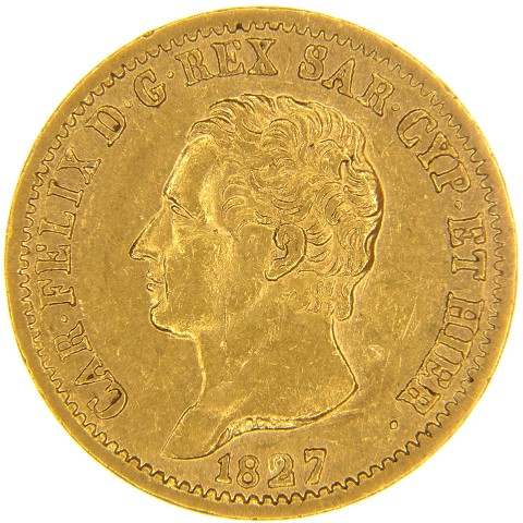20 Lire 1821-1831 - Carlo Felice - Regno di Sardegna