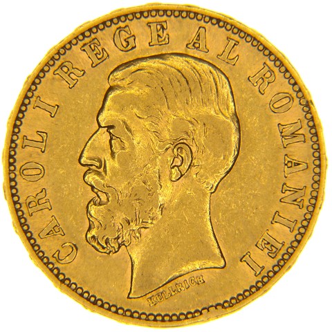 20 Lei 1883-1890 - Carlo I - Romania