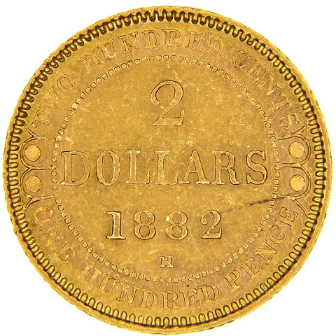 2 Dollari 1882 H - Vittoria - Newfoundland