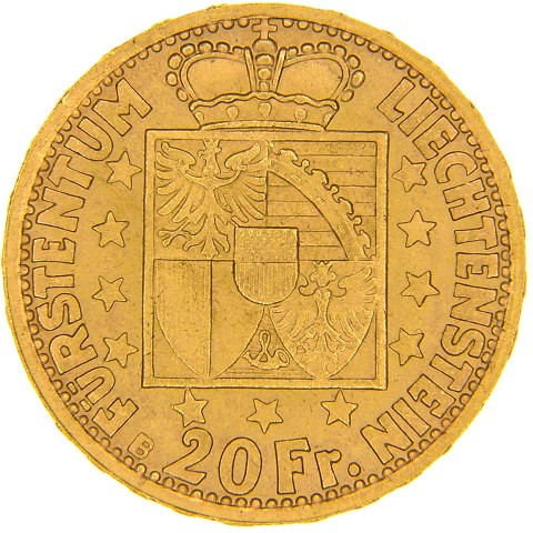 20 Franken 1946 B - Franz Josef II - Liechtenstein