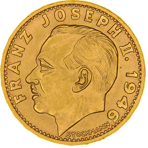 20 Franken 1946 B - Franz Josef II - Liechtenstein