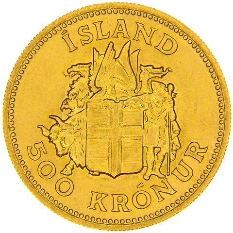 500 Kronur 1961 - Islanda