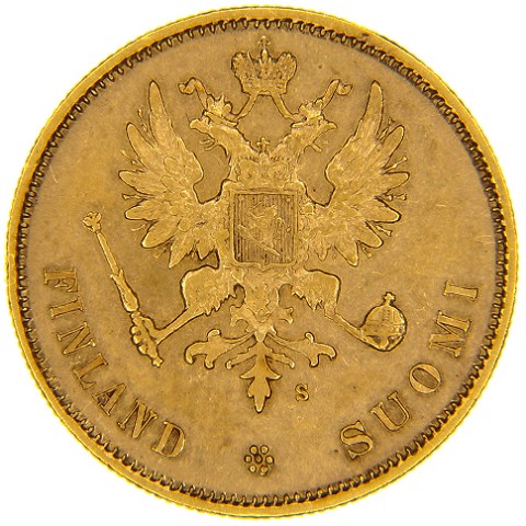10 Markkaa 1878 - Alessandro II - Finlandia