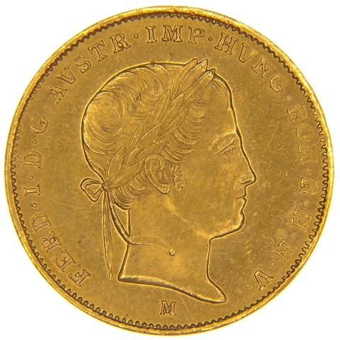 1/2 Sovrano 1837-1848 - Ferdinando I - Regno Lombardo Veneto