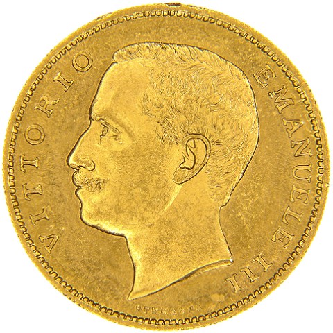 20 Lire 1902-1908 - Vittorio Emanuele III - Regno d’Italia