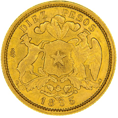 10 Pesos 1895 - Cile