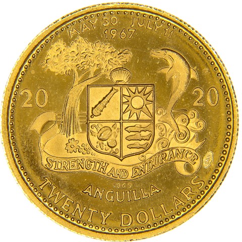 20 Dollari 1969-1970 - Anguilla