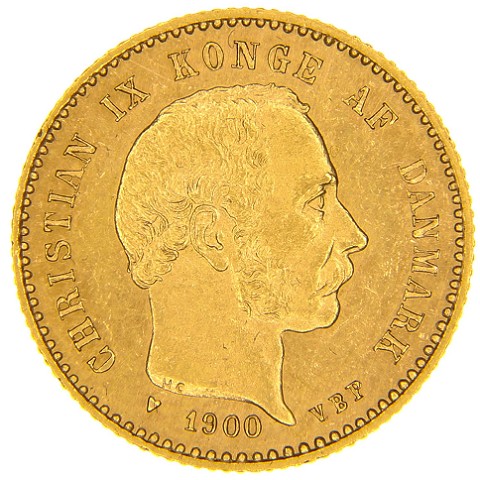 10 Corone 1873-1900 - Cristiano IX - Danimarca