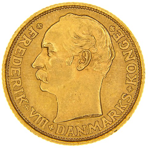 10 Corone 1908-1909 - Federico VIII - Danimarca