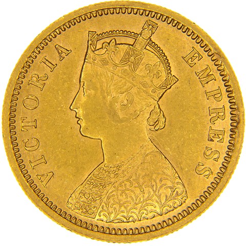 1 Mohur 1877-1891 - Vittoria - India