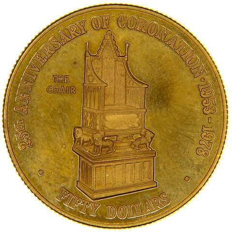 50 Dollari 1978 - Elisabetta II - Isole Cayman