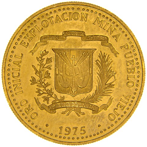 100 Pesos 1975 - Repubblica Dominicana