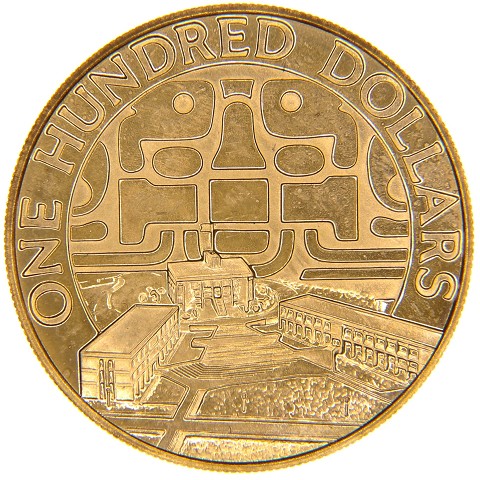 100 Dollari 1975 - Belize