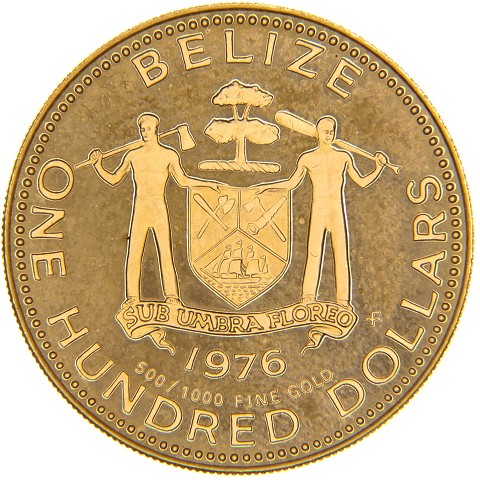 100 Dollari 1976 - Belize