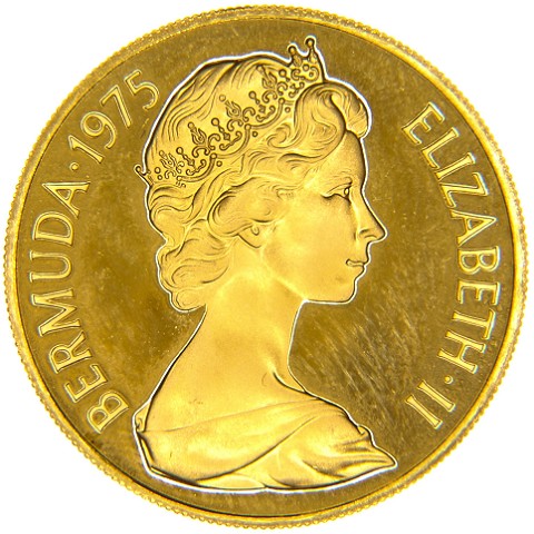 100 Dollari 1975 - Elisabetta II - Bermuda