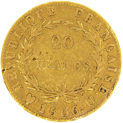 20 Franchi 1806 - Napoleone I - Annessione alla Francia