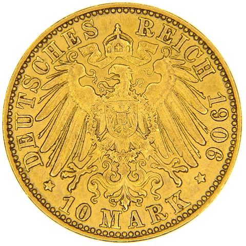 10 Marchi 1905-1912 - Federico Augusto III - Germania - Sassonia