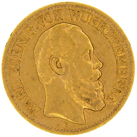 10 Marchi 1872-1873 - Carlo I - Germania - Wurttemberg