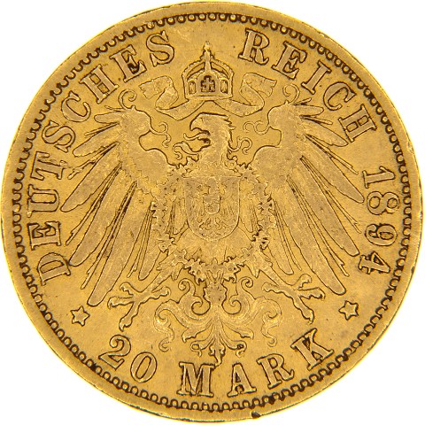 20 Marchi 1894-1895 - Federico I - Germania - Baden
