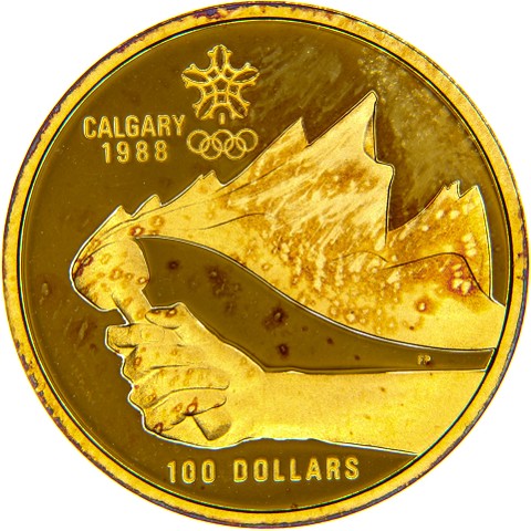 100 Dollari 1987 - Elisabetta II - Canada